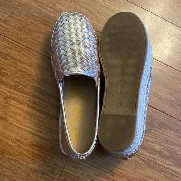 Sam Edelman Catherine rose gold espadrille shoe - size 8 - leather - Picture 6 of 7